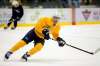 TREVOR HAGAN / WINNIPEG FREE PRESS
Winnipeg Jets' Nikolaj Ehlers back on the ice, albeit in a yellow no-contact jersey, at practice at the Iceplex Sunday.