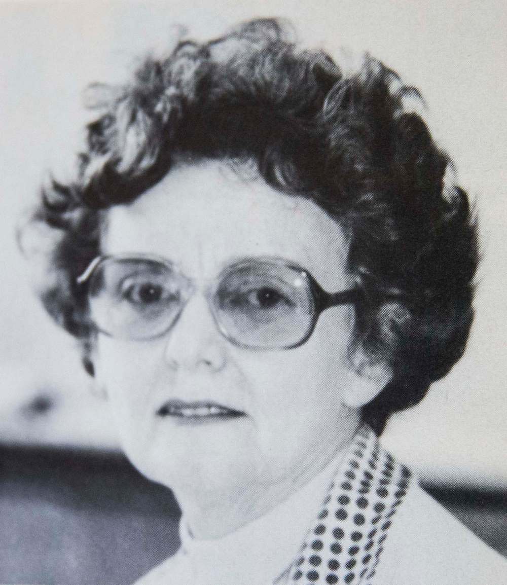 Pictured in a 1985 yearbook, teacher Audrey Jones was active in many different facets of student life during her career at Tec-Voc.