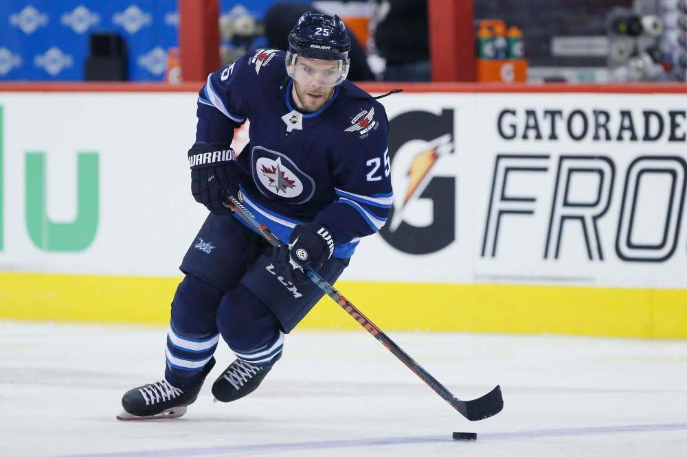 John Woods/Winnipeg Free Press
Winnipeg Jets' Paul Stastny would get 3 points Tuesday against the Predators.