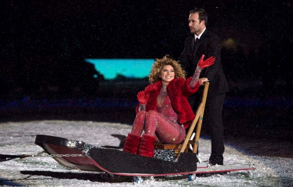 Justin Tang / The Canadian Press files
Shania Twain arrives in style for the halftime show during the Grey Cup last November in Ottawa.