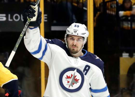 (AP Photo/Mark Humphrey)Winnipeg Jets center Mark Scheifele celebrates after scoring a goal against the Nashville Predators. The Jets will need more production from players not named Scheifele if they are to have any chance of beating the Vegas Golden Knights in the third round of the playoffs.