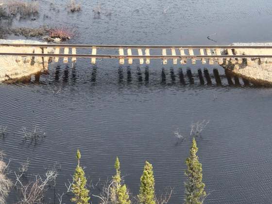 THE CANADIAN PRESS / OmniTraxA portion of the Hudson Bay Railway to Churchill in 2017.