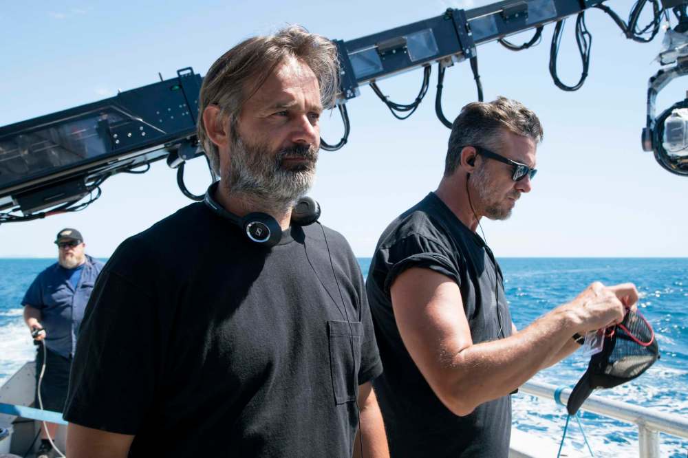 Director Baltasar Kormákur took cast and crew out on to the high seas to film Adrift, a film about a couple who survived a hurricane on a sailboat. (STXfilms)