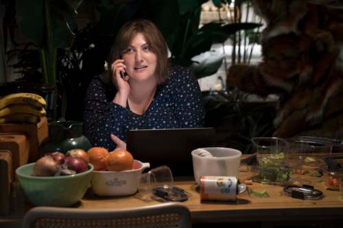 Patrick Harbron / AMC
Plum Kettle (portrayed by Joy Nash) navigates the world in a body she wants to change in the AMC comedy Dietland.