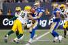 THE CANADIAN PRESS/John Woods
Winnipeg Blue Bombers quarterback Chris Streveler fumbles the ball after getting hit by Edmonton Eskimos' Brandon Pittman during the second half Friday. The fumble happened after Steveler scrambled for a 20-yard gain and was one the only blemish of a successful game for the backup QB.