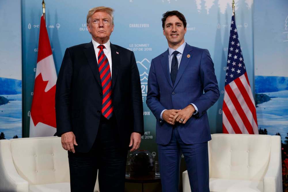 U.S. President Donald Trump spent the weekend not getting his way with Canadian Prime Minister Justin Trudeau and the rest of the G7 leaders, so he lashed out on Twitter. (Evan Vucci / The Associated Press)