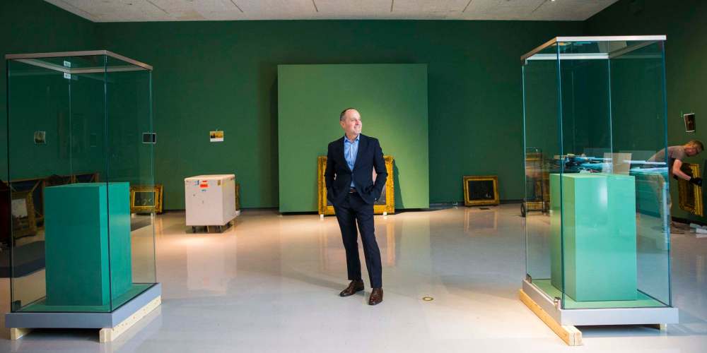 Stephen Borys has spent months preparing for the gallery's new exhibit, which opens Saturday.