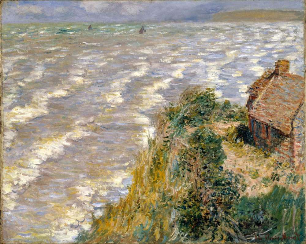 Claude Monet.
Rising Tide at Pourville (Marée montante à Pourville), 1882.
Oil on canvas, 66 x 81.3 cm.
Brooklyn Museum.
Gift of Mrs. Horace O. Havemeyer, 41.1260.