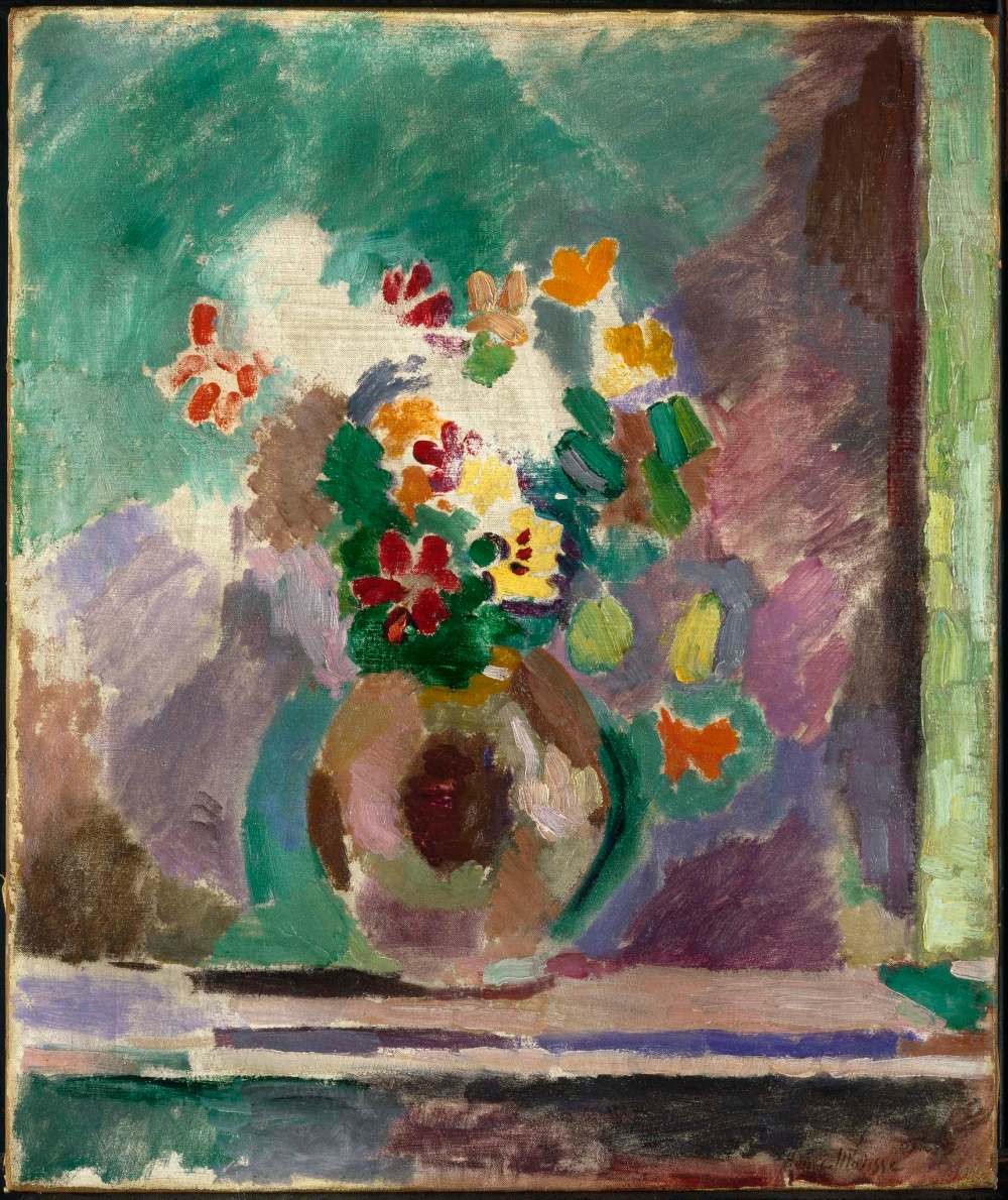 Henri Matisse
Flowers, 1906.
Oil on canvas, 54.9 x 46 cm.
Brooklyn Museum.
Gift of Marion Gans Pomeroy, 61.243.