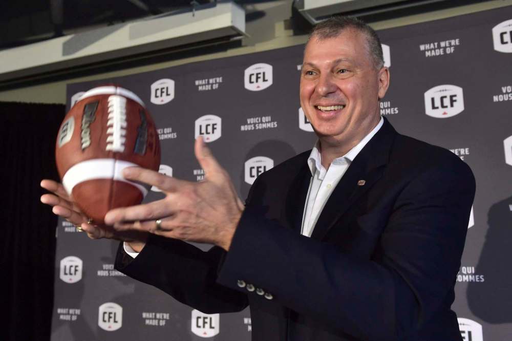 Frank Gunn / The Canadian Press Files
Canadian Football League commissioner Randy Ambrosie says the league is pondering an even earlier start to it's regular season.