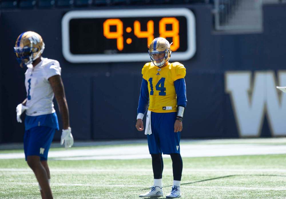 Gale was watching a rodeo in Alberta when he got the call from the Blue Bombers, who lost backup Alex Ross to lower-body injury during Thursday's 33-30 loss to Edmonton. (ANDREW RYAN / WINNIPEG FREE PRESS)