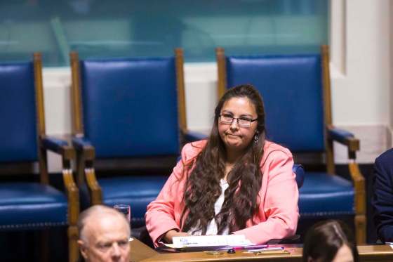 MIKAELA MACKENZIE / WINNIPEG FREE PRESS FILESLiberal MLA Judy Klassen dispelled rumours of her making a switch to the NDP, saying Tuesday ‘there’s no truth to that whatsoever.’