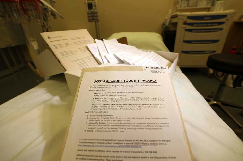 RUTH BONNEVILLE / WINNIPEG FREE PRESS
Forensic Collection kits provided by the RCMP with step by step instructions for sexual assault victims to use in order to obtain evidence if a patient desires.