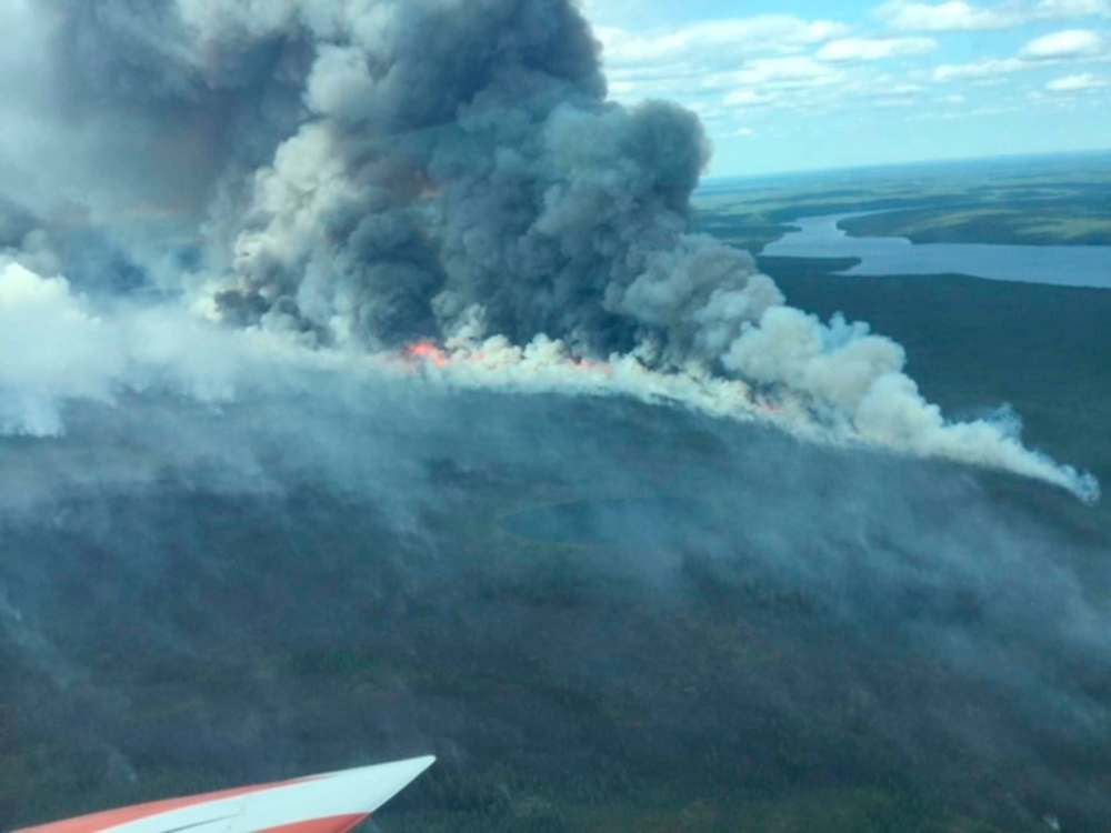 GOVERNMENT OF MANITOBA
The fire near Lynn lake is nearly 10,000 acres in size.