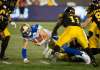Peter Power
/ The Canadian Press
Winnipeg Blue Bombers quarterback Chris Streveler (17) gets to the Hamilton Tiger-Cats three yard line during second half CFL game action in Hamilton on Friday, June 29, 2018.