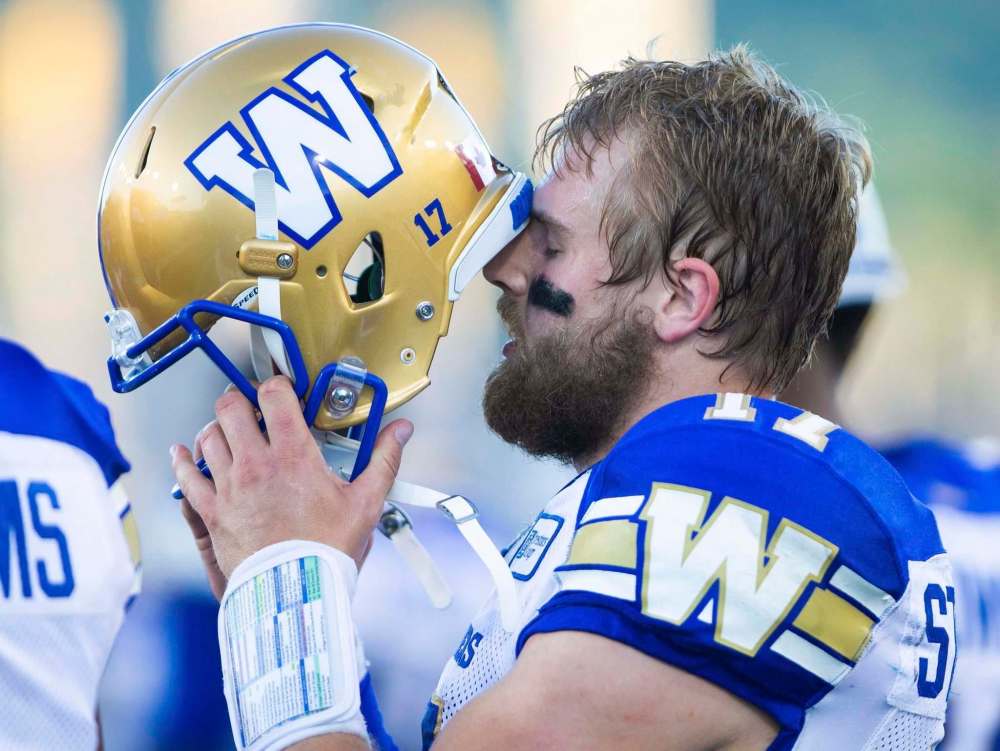Peter Power / The Canadian Press Files
Friday night was a rough outing for Chris Streveler and the Winnipeg Blue Bombers, with Streveler showing his first signs of weakness after a good start to the season.