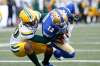 John Woods / The Canadian Press Files
The Winnipeg Blue Bombers’ Adarius Bowman (playing against Maurice McKnight of the Edmonton Eskimos) isn’t letting a poor start to the season get to him just yet.