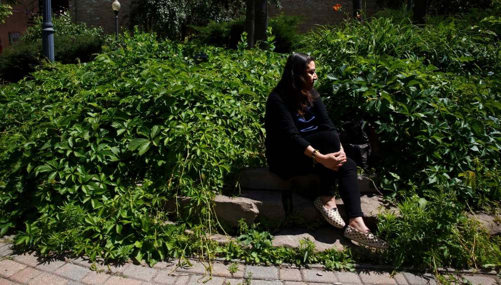 MIKE DEAL / WINNIPEG FREE PRESS FILES
Lizbeth, 54, a single mom from El Salvador is stuck in limbo in Grand Forks, living with the support of the faith community.