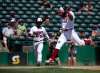 ANDREW RYAN / WINNIPEG FREE PRESS
Reggie Abercrombie scores the first run for the Winnipeg Goldeyes at Shaw Park Tuesday.