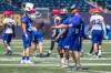 MIKE DEAL / WINNIPEG FREE PRESS
Blue Bombers head coach Mike O’Shea talks to players during Thursday’s practice at Investors Group Field ahead of Saturday’s game in Vancouver against the B.C. Lions.