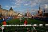 Rebecca Blackwell / The Associated Press
With Saint Basil&rsquo;s Cathedral in the background, men play soccer on a pitch set up in Moscow&rsquo;s Red Square on Friday as part of the activities at what has been a one-of-a-kind World Cup.
