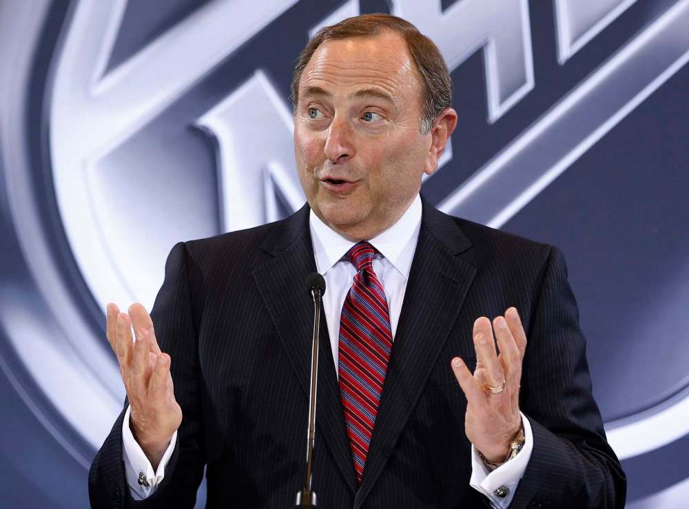 NHL Commissioner Gary Bettman claims there is no definitive scientifically established link between concussions and CTE, an idea as morally bankrupt as it is intellectually bankrupt. (John Locher / The Associated Press Files)