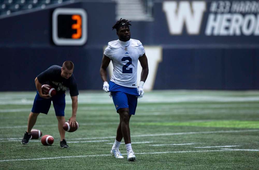 ANDREW RYAN / WINNIPEG FREE PRESS
Kenbrell Thompkins said Tuesday he wasn’t discouraged by his stint on the practice roster.