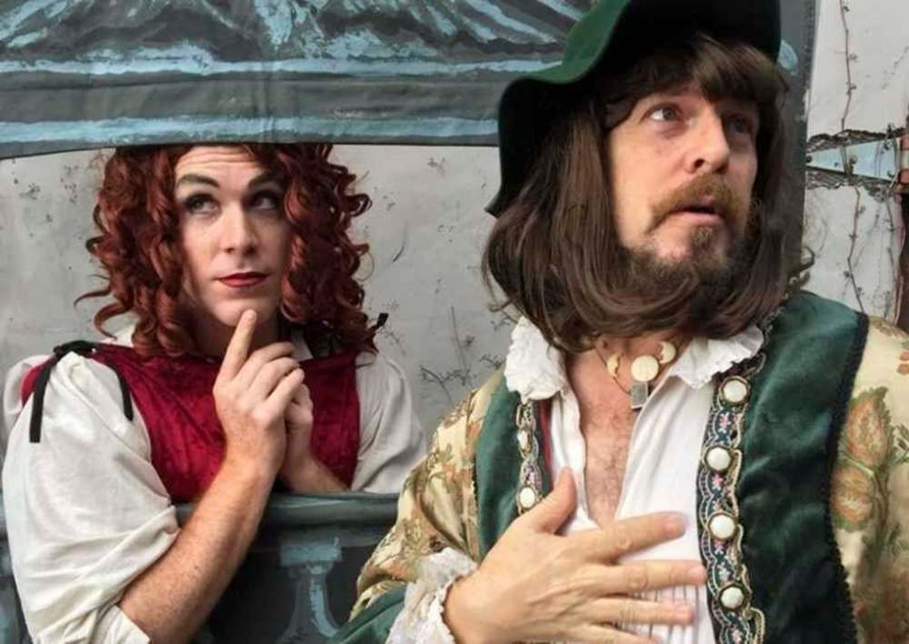 Patrick Hercamp (left) and Richard Maritzer star in Sound & Fury’s Cyranose. Maritzer has brought his escape-room project, The Speakeasy, to Winnipeg fringe as well. (Supplied photos)
