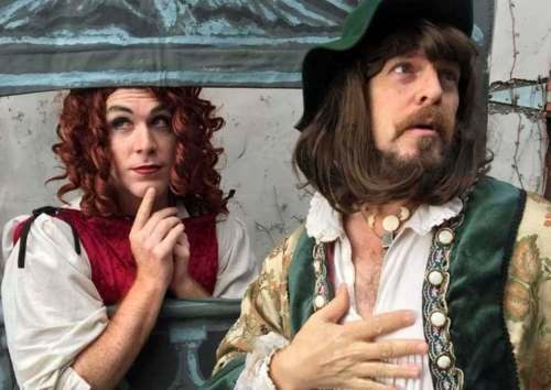 Patrick Hercamp (left) and Richard Maritzer star in Sound & Fury&rsquo;s Cyranose. Maritzer has brought his escape-room project, The Speakeasy, to Winnipeg fringe as well. (Supplied photos)
