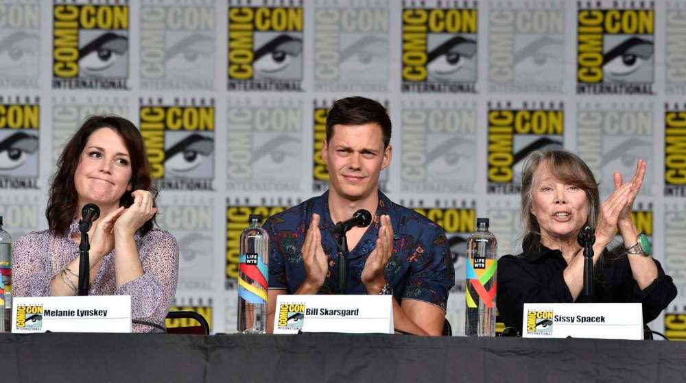 Even the cast, including Melanie Lynskey (from left), Bill Skarsgard and Sissy Spacek, has connections to King's past. (Chris Pizzello / Invision files)