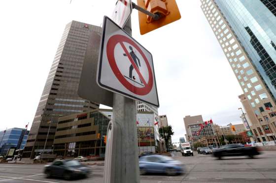 WAYNE GLOWACKI / WINNIPEG FREE PRESS FILESA coalition of downtown business and land owners, architects and marketing firms will campaign for Mayor Brian Bowman’s vision of a barrier-free Portage and Main.