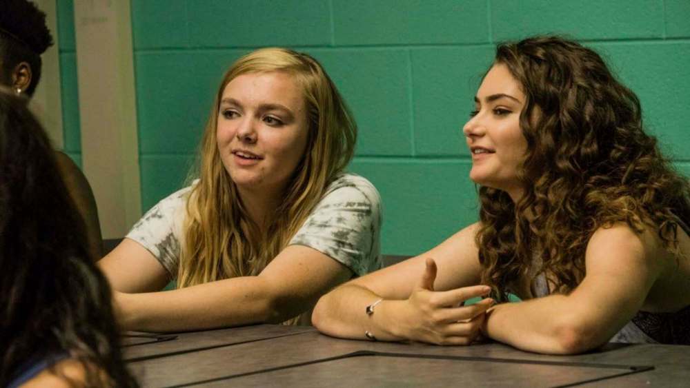 Linda Kallerus / A24
Elsie Fisher, left, and Emily Robinson in the movie