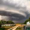 A photo of the tornado taken from a farmyard about 8 miles south of Silver Ridge, Man., looking north. (Clint Robertson photo / Winnipeg Free Press)