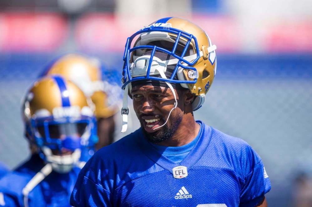 MIKAELA MACKENZIE / WINNIPEG FREE PRESS FILES
Defensive back Chandler Fenner said he’s used to hectic environments due to a loud family.
