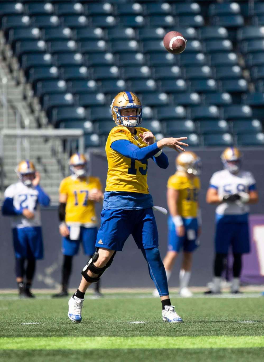 Blue Bombers quarterback Matt Nichols is 9-2 in games following a loss during his career with the Blue Bombers, but he has never beaten the Calgary Stampeders. (Andrew Ryan / Free Press files)