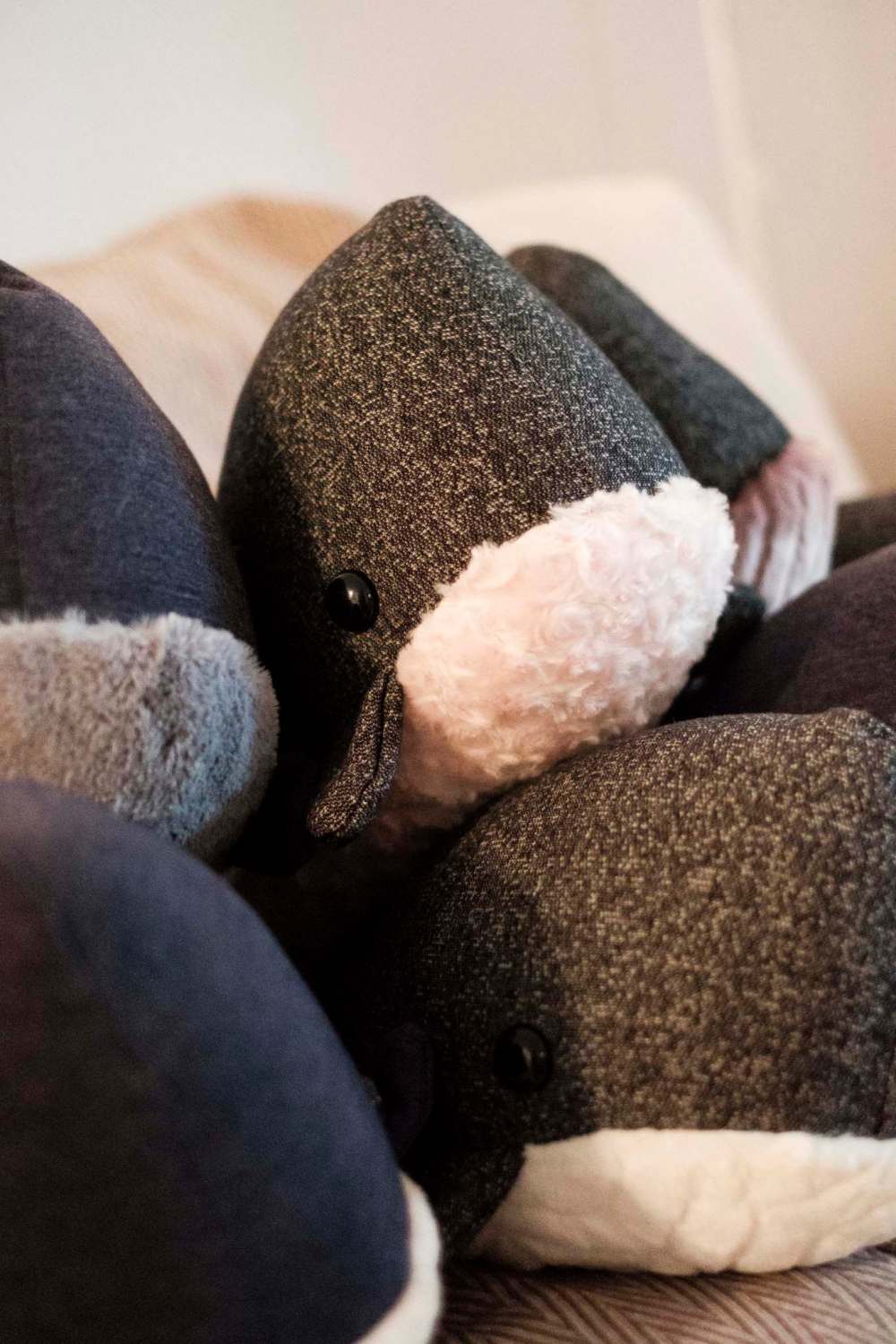 Daniel Crump / Winnipeg Free Press
A pile of completed Wendi Whales.