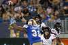 Ottawa Redblacks quarterback Trevor Harris (7) throws against the Winnipeg Blue Bombers during the second half of CFL action in Winnipeg Friday, August 17, 2018. (John Woods / The Canadian Press files)