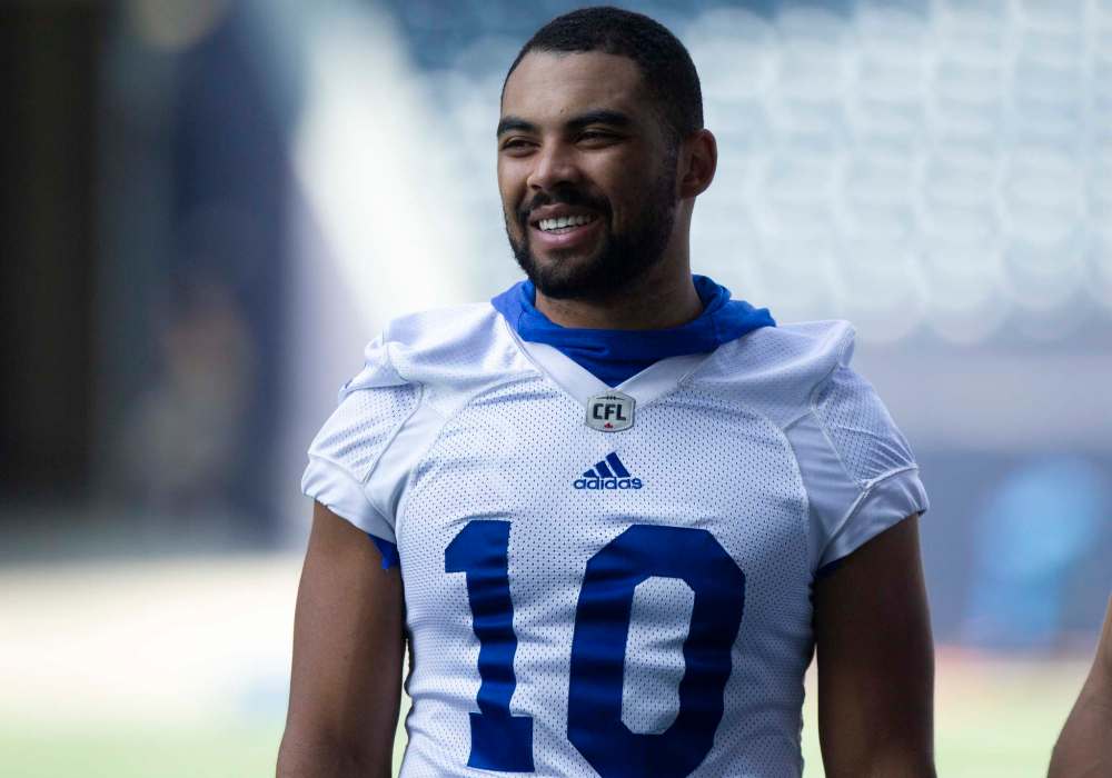 Nic Demski was the Saskatchewan Roughriders' sixth-overall pick in 2015, and is signed to a one-year deal with the Bombers. (Andrew Ryan / Winnipeg Free Press)