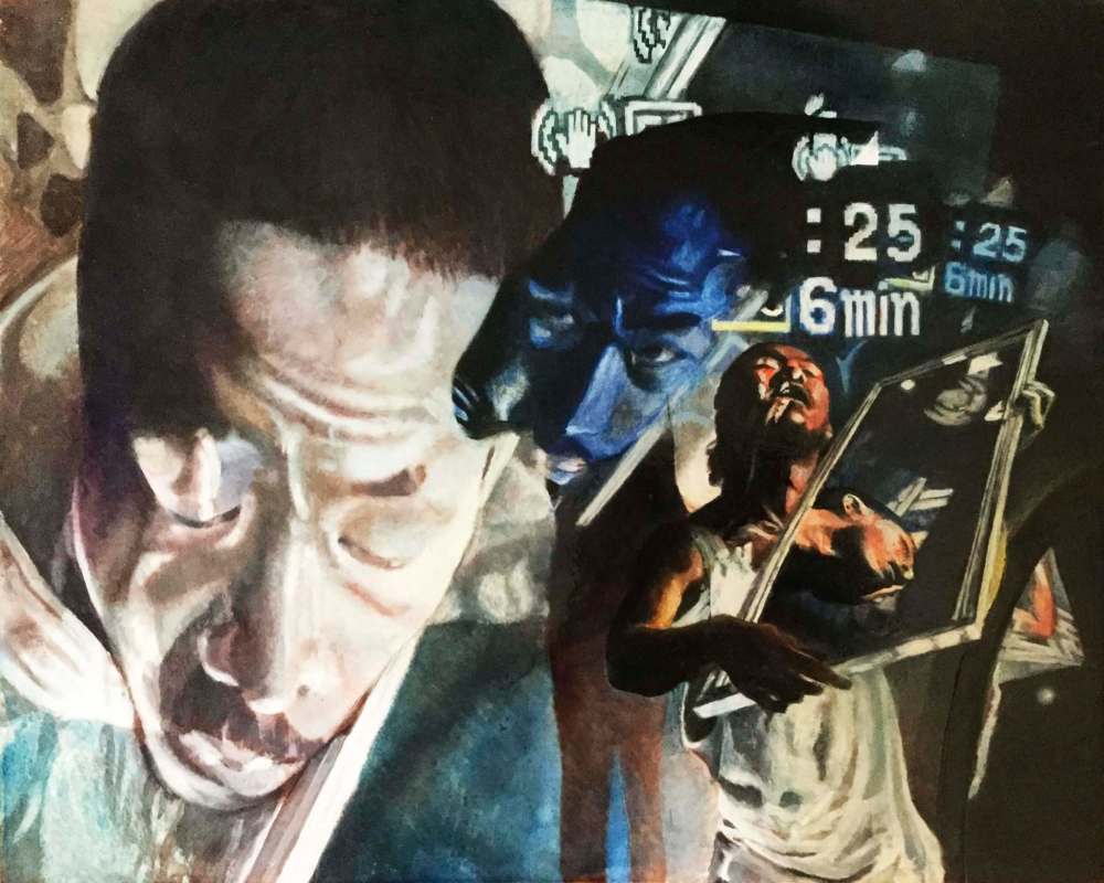 SUPPLIED
Ryuta Improvising With Mirror by Derek Brueckner. Brueckner, a Winnipeg artist and University of Manitoba graduate, will help lead an Art Talk/Art Walk discussion with Prof. Oliver Botar.
