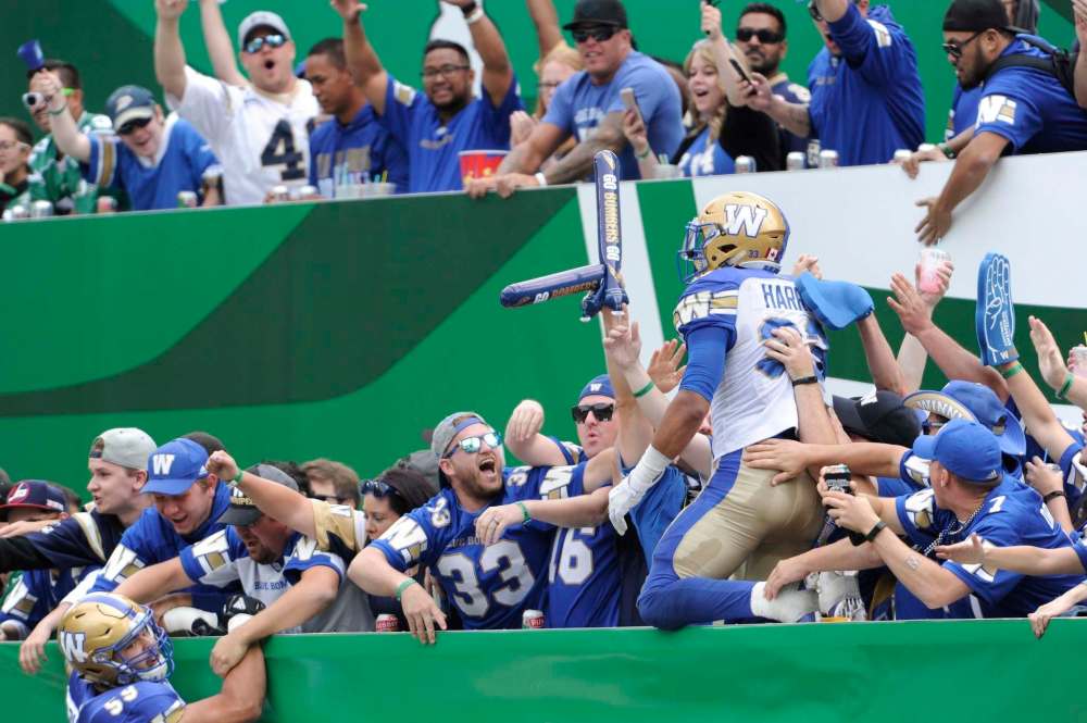 The only thing that reminds you that this is the same offence from the previous two seasons, is Andrew Harris and the running game. (Mark Taylor / Canadian Press files)