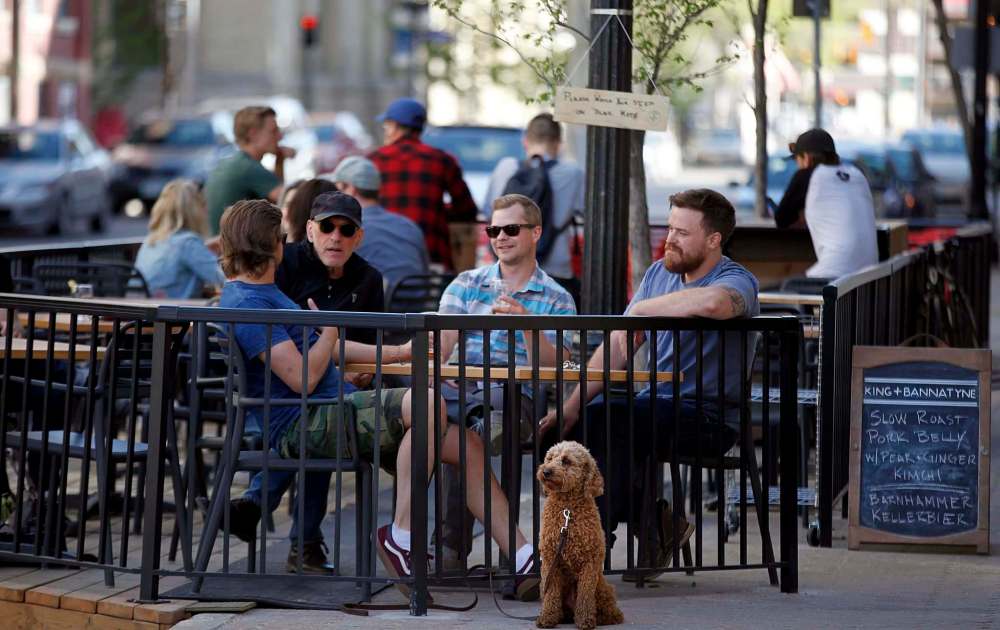 PHIL HOSSACK / WINNIPEG FREE PRESS files
During the Winnipeg Fringe Festival, which has a beer sponsorship agreement with Sleeman’s, Torque Brewing was featured on nearby patios such as the one at King + Bannatyne.