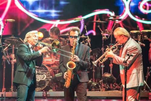 Chicago delivered five decades of hits at Bell MTS Place Saturday night. (Mike Sudoma / Winnipeg Free Press)