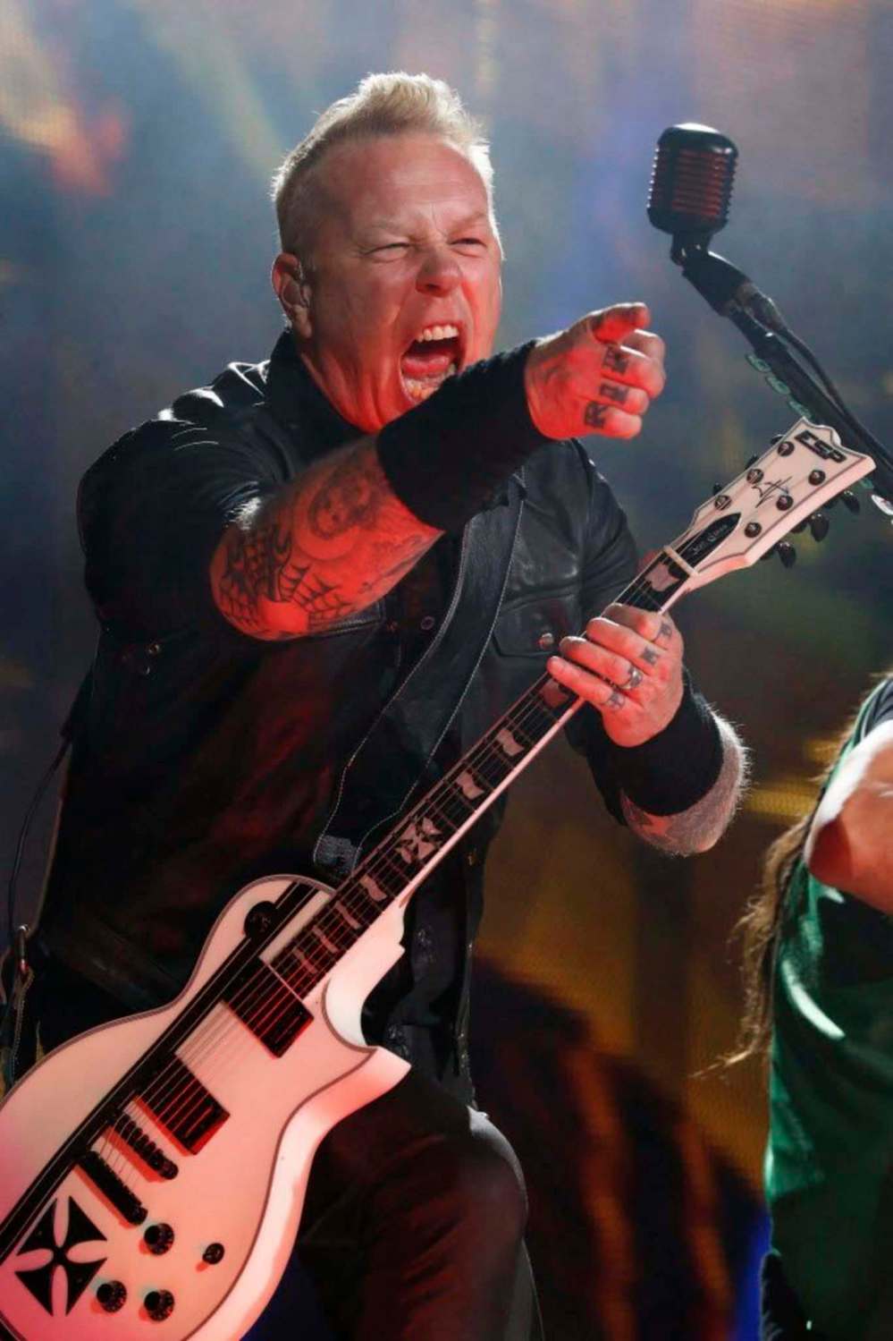 Metallica frontman James Hetfield is a big part of the group's high-energy live shows. (Marco Ugarte / The Associated Press files)