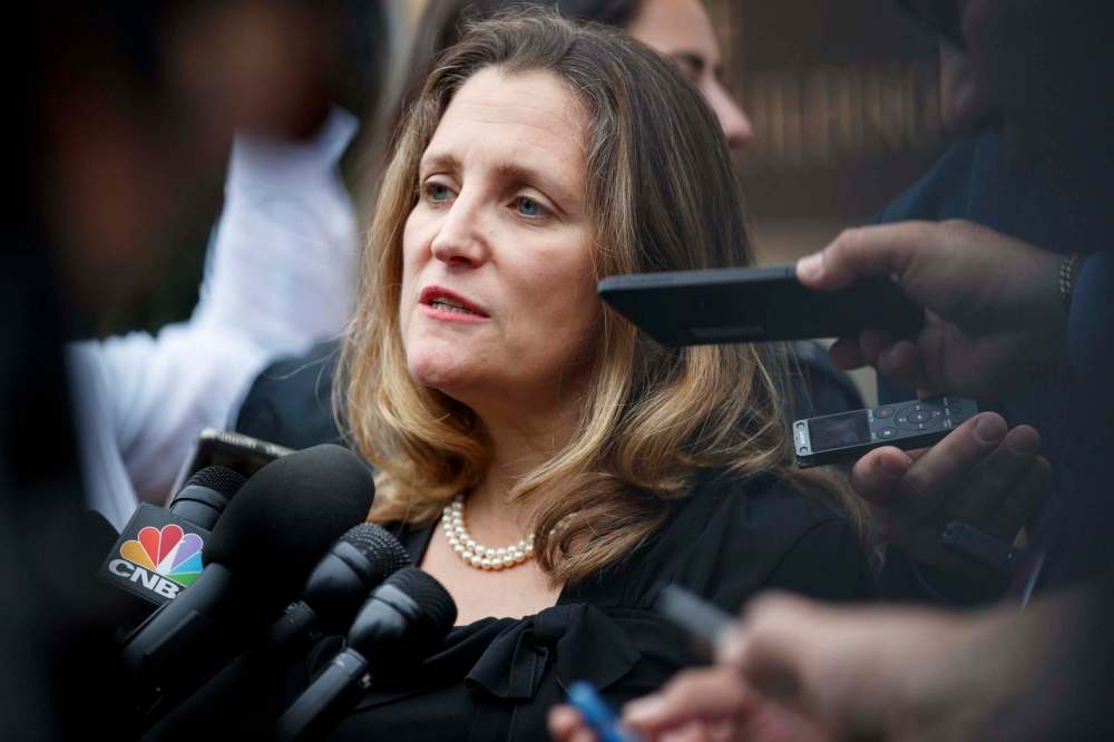 Foreign Affairs Minister Chrystia Freeland (Carolyn Kaster / The Associated Press files)