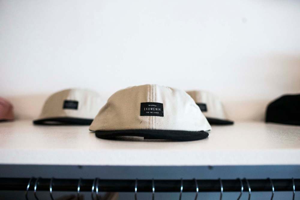 MIKAELA MACKENZIE / WINNIPEG FREE PRESS
Ekumenik clothing in a pop-up shop at Green Apple Skateboard Shop.