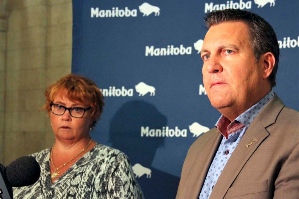 JESSICA BOTELHO-URBANSKI/WINNIPEG FREE PRESS
Justice Minister Cliff Cullen fields questions about new pot fines and regulations Thursday.