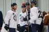 John Woods / The Canadian Press
Bryan Little (centre), flanked by Kyle Connor, Patrik Laine and Blake Wheeler (from left) at Bell MTS Iceplex on Friday, is slotted in as the Winnipeg Jets’ No. 2 centre between Laine and Nikolaj Ehlers.