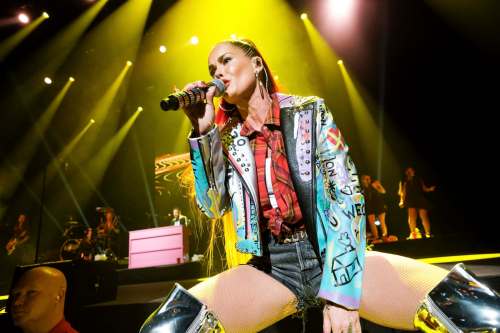 DANIEL CRUMP / WINNIPEG FREE PRESS 
Time didn't seem to have any negative effects on Aqua vocalist Lene Nystrøm's singing chops.