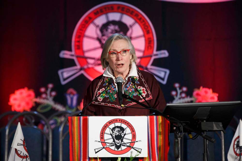 Crown-Indigenous Relations Minister Carolyn Bennett championed the transfer of funds as a 'huge breakthrough' that would allow the MMF to look after Métis people in Manitoba. (Mike Deal / Winnipeg Free Press)