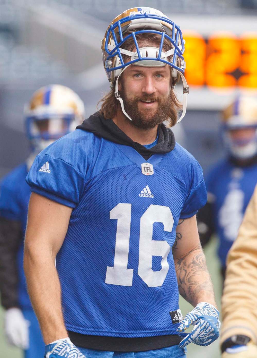 MIKE DEAL / WINNIPEG FREE PRESS
Winnipeg Blue Bombers' Taylor Loffler on Williams: